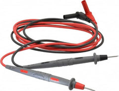 Pomona - Black/Red Electrical Test Equipment Leads Set - Use with Digital Multimeters - Americas Industrial Supply