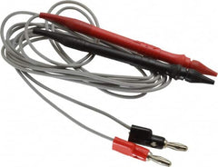 Pomona - Black/Red Electrical Test Equipment Probe Set - Use with Digital Multimeters - Americas Industrial Supply