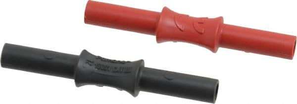 Pomona - Black/Red Electrical Test Equipment Coupler - Use with Digital Multimeters, Test Leads - Americas Industrial Supply