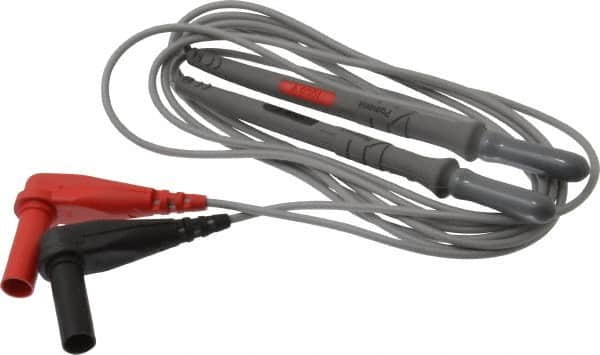 Pomona - Red/Black Electrical Test Equipment Probe - Use with Digital Multimeters - Americas Industrial Supply