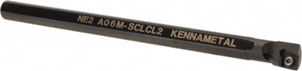Kennametal - 12.19mm Min Bore Diam, 6" OAL, 3/8" Shank Diam, A-SCLC Indexable Boring Bar - CC.. Insert, Screw Holding Method - Americas Industrial Supply