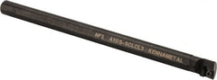 Kennametal - 19.56mm Min Bore Diam, 10" OAL, 5/8" Shank Diam, A-SCLC Indexable Boring Bar - CC.. Insert, Screw Holding Method - Americas Industrial Supply