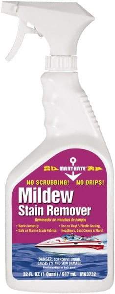 CRC - 32 oz Spray Bottle Mildew Remover - Liquid, Water-Based, Chlorine - Americas Industrial Supply