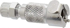 CPC Colder Products - 1/4" Outside Diam, Chrome Plated Brass Push-to-Connect Female Connector - 250 Max psi, Buna Nitrile O-Ring - Americas Industrial Supply