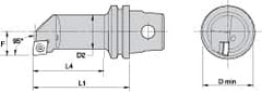 Kennametal - Left Hand Cut, 13mm Min Bore Diam, Size KM32 Steel Modular Boring Cutting Unit Head - 1.378" Max Bore Depth, Through Coolant, Compatible with CP.. - Americas Industrial Supply