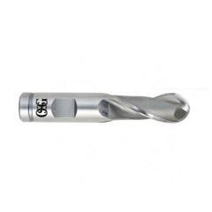 1" Dia. - 4-3/4" OAL - VC10-Ball End HP End Mill-2 FL - Americas Industrial Supply