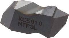 Kennametal - NTP3 Grade KC5010, Internal/External Partial Profile 60° Threading Insert - 1.25 to 40mm & 6 to 20 TPI Ext Pitch, 20 to 50mm & 5 to 12 TPI Int Pitch, Left Hand Insert, TiAlN Finish, Carbide - Americas Industrial Supply