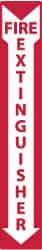 NMC - Fire Extinguisher, Plastic Fire Sign - 4" Wide x 24" High, Glow-in-the-Dark - Americas Industrial Supply
