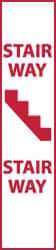 NMC - Stairway - Stairway, Pressure Sensitive Vinyl Fire Sign - 4" Wide x 18" High, Glow-in-the-Dark - Americas Industrial Supply