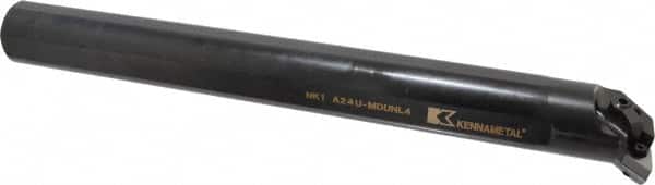 Kennametal - 50.8mm Min Bore Diam, 14" OAL, 1-1/2" Shank Diam, A-MDUN Indexable Boring Bar - DN.. Insert, Screw or Clamp Holding Method - Americas Industrial Supply