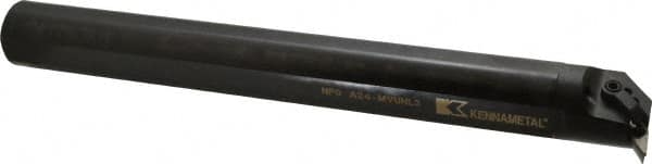 Kennametal - 50.8mm Min Bore Diam, 14" OAL, 1-1/2" Shank Diam, A-MVUN Indexable Boring Bar - VN.. Insert, Screw or Clamp Holding Method - Americas Industrial Supply