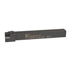 Kennametal - CTGP, Right Hand Cut, 0° Lead Angle, 1/2" Shank Height x 1/2" Shank Width, Positive Rake Indexable Turning Toolholder - 4-1/2" OAL, TP.. Insert Compatibility, Series Kendex - Americas Industrial Supply