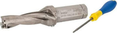 Iscar - 3" Max Drill Depth, 3xD, 1" Diam, Indexable Insert Drill - 2 Inserts, 1-1/4" Shank Diam, Straight Shank - Americas Industrial Supply