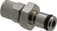 CPC Colder Products - PTF Brass, Quick Disconnect, Inline Coupling Insert - 250 Max psi, -40 to 180°F, 1.12" OAL x 0.63" Overall Height, Chrome Plated - Americas Industrial Supply