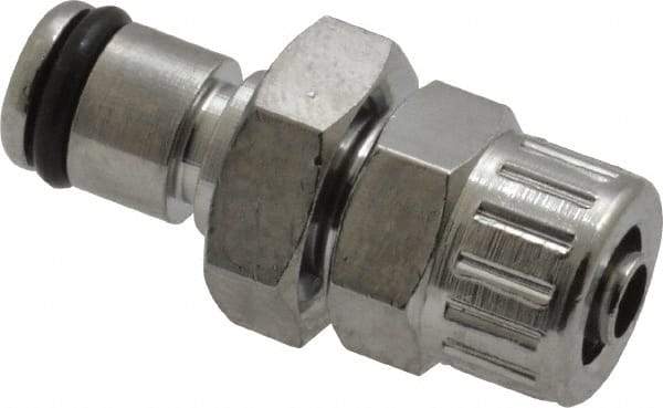 CPC Colder Products - 1/4" Outside Diam, Chrome Plated Brass Push-to-Connect Male Connector - 250 Max psi, Buna Nitrile O-Ring - Americas Industrial Supply