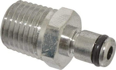 CPC Colder Products - 1/4 NPT, Chrome Plated Brass Push-to-Connect Male Connector - 250 Max psi, Tube to Male Connection Buna Nitrile O-Ring - Americas Industrial Supply