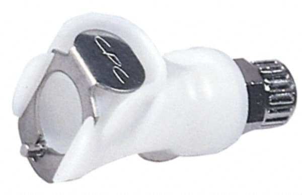 CPC Colder Products - 1/4" OD, Acetal Push-to-Connect Male Connector - 120 Max psi, White - Americas Industrial Supply