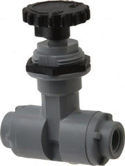 Specialty Mfr - 1/8" Pipe, Inline Needle Valve - PTFE Seal, FNPT x FNPT Ends, PVC Valve, 125 Max psi - Americas Industrial Supply