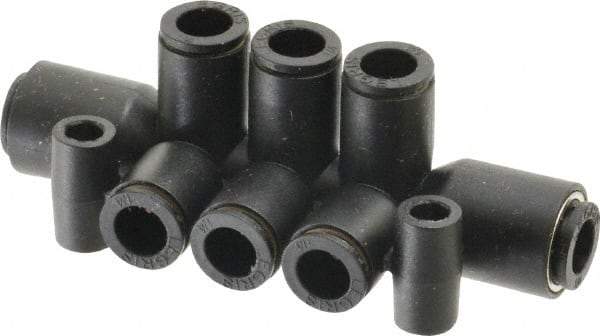 Legris - Nylon Push-to-Connect Tube Double Multiple Tee with Mounting Holes - 290 Max psi, Black - Americas Industrial Supply