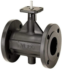NIBCO - 2" Pipe, Flanged Butterfly Valve - Bare Stem Handle, Ductile Iron Body, Polyamide Seat, 285 WOG, EPDM Coated Ductile Iron Disc, Stainless Steel Stem - Americas Industrial Supply