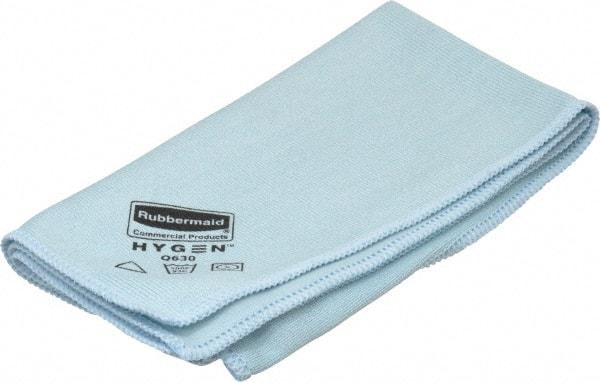 Rubbermaid - Dry Microfiber Wipes - 16" x 16" Sheet Size, Blue - Americas Industrial Supply