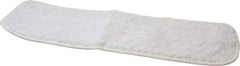 Rubbermaid - 18-1/2" Long x 5-1/2" Wide Microfiber Dust Mop Pad - Hook & Loop, White - Americas Industrial Supply