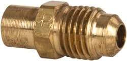 Parker - 3/8" Tube OD, 45° Brass Flared Tube Flare To Solder - 5/8-18 UNF - Americas Industrial Supply