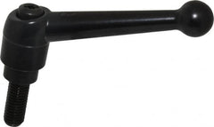 KIPP - M12 x 1.75, 25mm Hub Diam, Zinc Die Cast (Steel Components) Metric Threaded Stud Adjustable Clamping Lever - 30mm Stud Length, 108mm OAL, 67mm High - Americas Industrial Supply