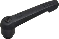 KIPP - 1/4-20, 0.71" Hub Diam, Glass Fiber (Steel Components) Tapped Adjustable Clamping Lever - 2.95" OAL, 1.63" High, 0.47" Hole Depth - Americas Industrial Supply