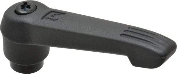 KIPP - 5/16-18, 0.71" Hub Diam, Glass Fiber (Steel Components) Tapped Adjustable Clamping Lever - 2.95" OAL, 1.63" High, 0.47" Hole Depth - Americas Industrial Supply