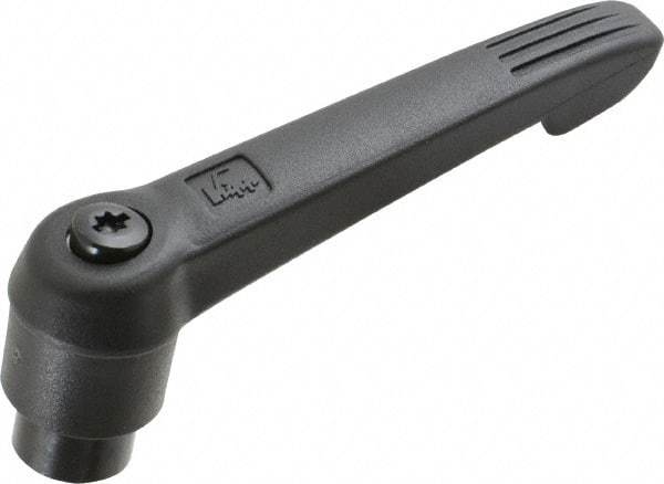 KIPP - 5/16-18, 0.85" Hub Diam, Glass Fiber (Steel Components) Tapped Adjustable Clamping Lever - 3.6" OAL, 2.11" High, 0.55" Hole Depth - Americas Industrial Supply