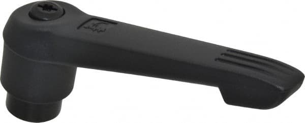 KIPP - 1/2-13, 1.18" Hub Diam, Glass Fiber (Steel Components) Tapped Adjustable Clamping Lever - 4.96" OAL, 2.83" High, 0.91" Hole Depth - Americas Industrial Supply