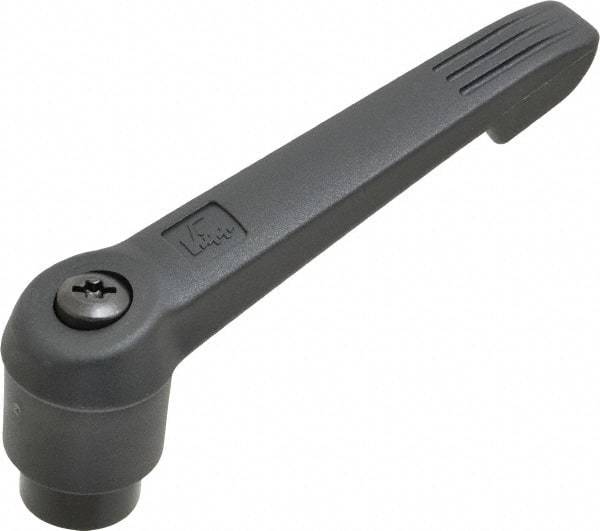 KIPP - M12 x 1.75, 30mm Hub Diam, Glass Fiber (Steel Components) Tapped Adjustable Clamping Lever - 126mm OAL, 72mm High, 23mm Hole Depth - Americas Industrial Supply