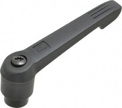 KIPP - M12 x 1.75, 30mm Hub Diam, Glass Fiber (Steel Components) Tapped Adjustable Clamping Lever - 126mm OAL, 72mm High, 23mm Hole Depth - Americas Industrial Supply