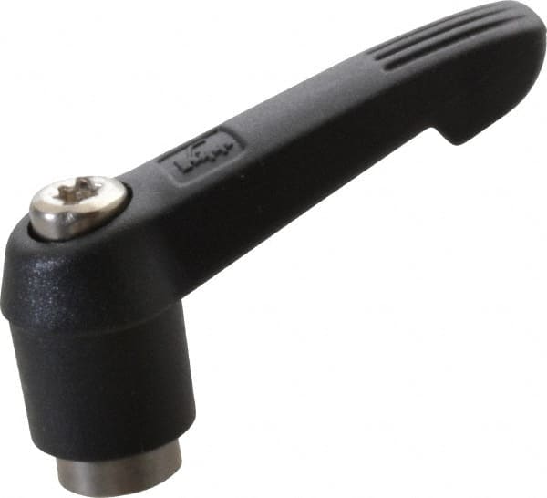 KIPP - 1/4-20, 0.51" Hub Diam, Glass Fiber (Stainless Steel Components) Tapped Adjustable Clamping Lever - 1.85" OAL, 1.18" High, 0.35" Hole Depth - Americas Industrial Supply