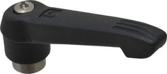 KIPP - 1/4-20, 0.71" Hub Diam, Glass Fiber (Stainless Steel Components) Tapped Adjustable Clamping Lever - 2.95" OAL, 1.63" High, 0.47" Hole Depth - Americas Industrial Supply