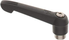 KIPP - 1/2-13, 1" Hub Diam, Glass Fiber (Stainless Steel Components) Tapped Adjustable Clamping Lever - 4.29" OAL, 2.4" High, 0.67" Hole Depth - Americas Industrial Supply