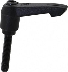 KIPP - M6 x 1.0, 13mm Hub Diam, Glass Fiber (Steel Components) Metric Threaded Stud Adjustable Clamping Lever - 30mm Stud Length, 47mm OAL, 30mm High - Americas Industrial Supply