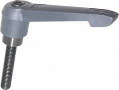 KIPP - M12 x 1.75, 30mm Hub Diam, Glass Fiber (Steel Components) Metric Threaded Stud Adjustable Clamping Lever - 60mm Stud Length, 126mm OAL, 72mm High - Americas Industrial Supply