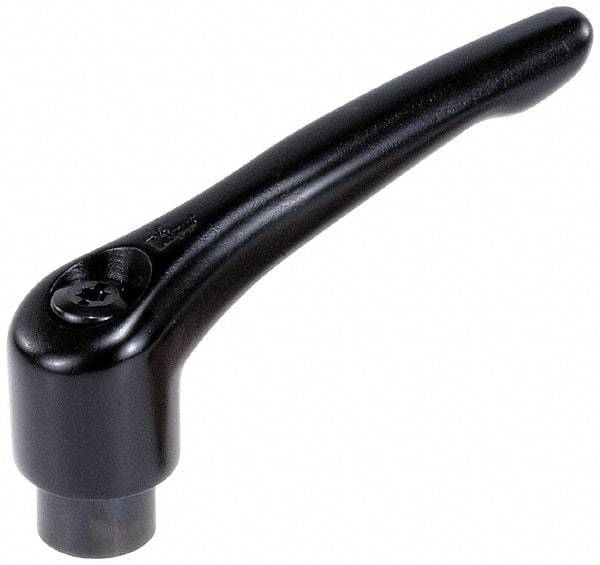 KIPP - M16 x 2.0, 31mm Hub Diam, Zinc Die Cast (Steel Components) Tapped Adjustable Clamping Lever - 126mm OAL, 73mm High, 23mm Hole Depth - Americas Industrial Supply