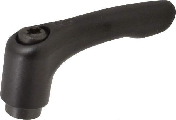 KIPP - #10-24, 0.51" Hub Diam, Zinc Die Cast (Steel Components) Tapped Adjustable Clamping Lever - 1.85" OAL, 1.22" High, 0.35" Hole Depth - Americas Industrial Supply