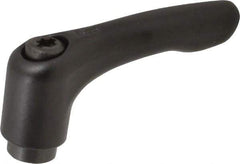 KIPP - #10-24, 0.51" Hub Diam, Zinc Die Cast (Steel Components) Tapped Adjustable Clamping Lever - 1.85" OAL, 1.22" High, 0.35" Hole Depth - Americas Industrial Supply