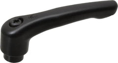KIPP - 1/4-20, 0.73" Hub Diam, Zinc Die Cast (Steel Components) Tapped Adjustable Clamping Lever - 2.93" OAL, 1.67" High, 0.47" Hole Depth - Americas Industrial Supply