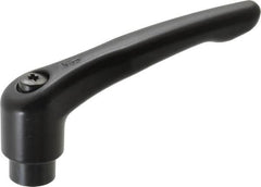 KIPP - M8 x 1.25, 21mm Hub Diam, Zinc Die Cast (Steel Components) Tapped Adjustable Clamping Lever - 91mm OAL, 54.5mm High, 14mm Hole Depth - Americas Industrial Supply