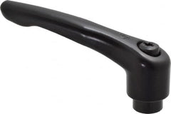 KIPP - 1/2-13, 1.06" Hub Diam, Zinc Die Cast (Steel Components) Tapped Adjustable Clamping Lever - 4.29" OAL, 2.48" High, 0.67" Hole Depth - Americas Industrial Supply