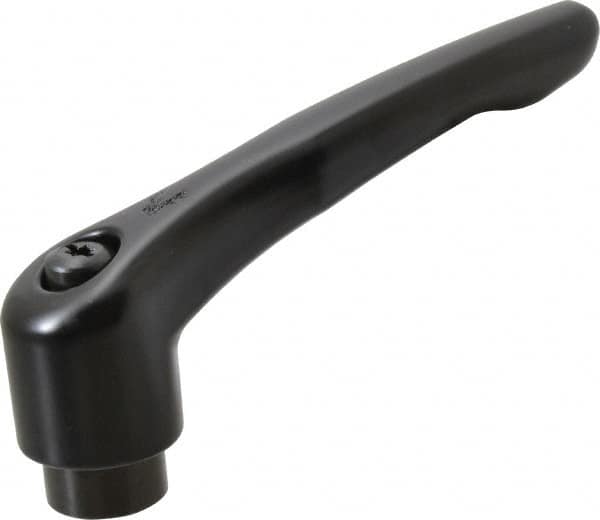 KIPP - 5/8-11, 1.22" Hub Diam, Zinc Die Cast (Steel Components) Tapped Adjustable Clamping Lever - 4.96" OAL, 2.87" High, 0.91" Hole Depth - Americas Industrial Supply