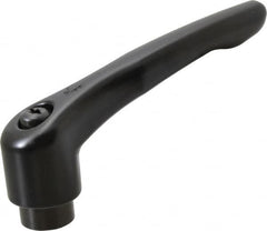 KIPP - 5/8-11, 1.22" Hub Diam, Zinc Die Cast (Steel Components) Tapped Adjustable Clamping Lever - 4.96" OAL, 2.87" High, 0.91" Hole Depth - Americas Industrial Supply