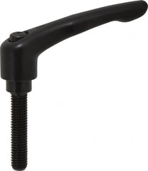 KIPP - 1/2-13, 1.06" Hub Diam, Zinc Die Cast (Steel Components) Threaded Stud Adjustable Clamping Lever - 2.36" Stud Length, 4.29" OAL, 2.48" High - Americas Industrial Supply
