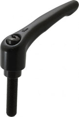 KIPP - M12 x 1.75, 27mm Hub Diam, Zinc Die Cast (Steel Components) Metric Threaded Stud Adjustable Clamping Lever - 50mm Stud Length, 109mm OAL, 63mm High - Americas Industrial Supply