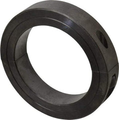 Climax Metal Products - 3-3/16" Bore, Steel, Two Piece Clamp Collar - 4-1/2" Outside Diam, 7/8" Wide - Americas Industrial Supply